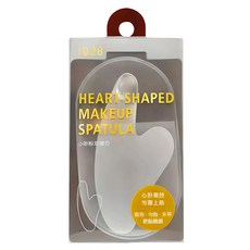 1028 心形粉底抹刀 打造精緻薄透底妝, 1個, 無香味