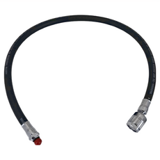 AQUATEC 調節器低壓空氣管 (500 PSI / 70公分)+360度旋轉頭 RH-500-70S，黑色，潛水用品