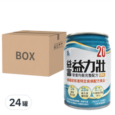 益富 益力壯 原味20, 250ml, 24罐