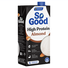 So Good Basic系列 無糖植物蛋白堅果杏仁奶 全素可食, 1瓶, 1L
