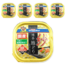 DoggyMan 多格漫 全犬種 紗餐盒, 日本博多放牧雞 + 6種穀物野菜, 100g, 5罐