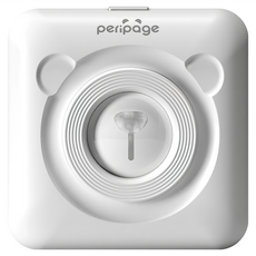 peripage 愛立熊 A6 迷你打印機, 304 dpi 高解析度, 藍牙連接手機, OCR 文字識別系統, 1台