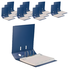 TON CHUNG 同春牌 環保D型4孔夾, 深藍色, 12本