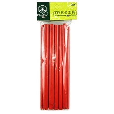 清島牌木工筆 黑(清島)-270 木工專用 紅色筆身 標記清晰, 1包