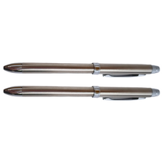 PENAC 日本高級筆 TF1601-SS, 鋼銀色, 2支