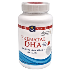 Nordic Naturals 孕婦 DHA 魚油 含EPA 205毫克+DHA 480毫克+400 I.U. D3, 90顆, 1罐