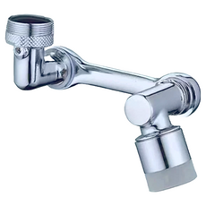 1080度銅雙膜無死角萬向水龍頭 雙出水模式, 9.5 x 3 x 2.5cm, 1個