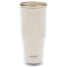 LocknLock 樂扣樂扣 車用雙層隨行杯, 米白色, 900ml, 1個