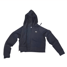 UNDER ARMOUR 安德瑪 Rival Fleece 短版連帽外套 1385890-001 女
