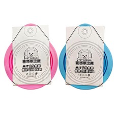 寵物夢工廠 MIT攜帶式折疊水碗, 顏色隨機, 2個