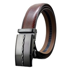 ZACHARY 全牛皮時尚自動皮帶