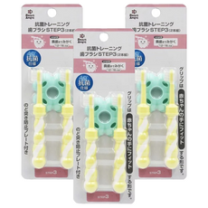 Smart Angel 日本西松屋 抗菌訓練牙刷組合 STEP3 12-16個月寶寶適用, YW-75073, 2支, 3組