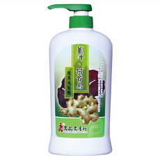 名品農產行 薑汁何首烏洗髮精 PH5.5友善皮膚配方 薄荷涼感 不含矽靈, 830ml, 1瓶