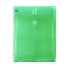 HFPWP 環保無毒 A4立體直式資料袋 台灣製 GF118-GN 綠色, 10個, A4