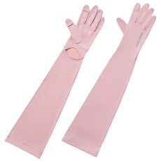 ONEDER 旺達棉品 美麗佳人冰絲防曬袖套, 59 x 13cm, 手套款粉, 1雙