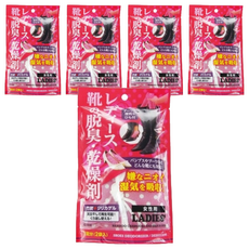 不動化學 女靴脫臭乾燥劑，日本進口活性碳抗菌除臭, 70g, 5袋