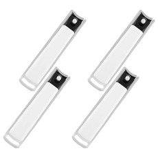 小麥購物 莫蘭迪色防噴濺指甲剪 Y784 大(9.5 x 2cm), 象牙白, 4支