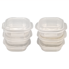 百貨King 可微波加熱萬用保鮮盒，內置蒸盤 6個