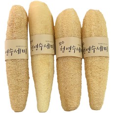 長壽 飽滿天然絲瓜絡, 4個, 1入