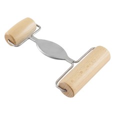 Cakeland 天然木T型雙頭派皮桿皮器, 1個