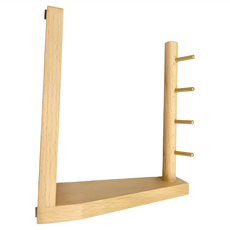 木製良品 ㄈ型鑰匙掛勾收納盒 右側 CAFJ0026D, 木色, 1個