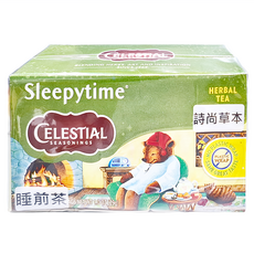 CELESTIAL SEASONINGS 詩尚草本 睡前茶, 無咖啡因草本茶, 20茶包/盒, 舒緩助眠, 1.45g, 20包, 1盒