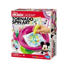 4M 迪士尼 米奇夢彩旋轉機 創意旋轉藝術套裝 製作彩色旋轉圖案 4歲以上, 1盒, Multicolor