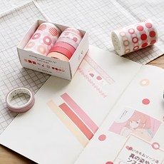 Simno 芯陌 基礎套裝紙膠帶, 紅琥珀, 1個