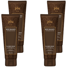 plu Body Balance系列 去角質霜 180g 軟核桃身體磨砂 含魚子醬和膠原蛋白提取物, 4條