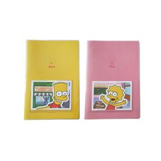 ASittHiNK 辛普森家庭月計劃行事曆組 Set 2本, 黃色壩子 + 粉色花枝款, 130 x 190mm, 1組