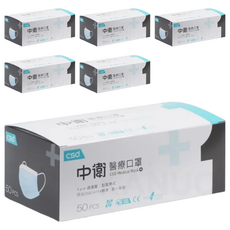 CSD 中衛 成人一級醫療口罩, 藍色, 50片, 6盒