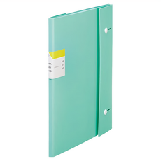 KING JIM KAKIKO 單頁開放式資料夾 235 x 311 x 13mm 20頁, 薄荷綠, 1本