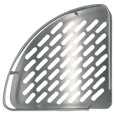 G+居家系列 亮面鋁角落雙層收納架 加厚款 收納架組 + 安裝零件組, 28 x 21 x 39cm, 銀色, 1盒