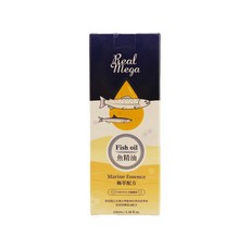 REAL POWER 瑞威 RealMega 魚精油 極萃配方 犬貓適用, 雙魚油+技轉藻油 EPA+DHA, 冰島藻紅素, 雙重卵磷脂, 100ml, 維持皮膚毛髮健康, 1瓶