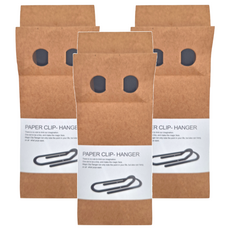 Paper Clip-Hanger迴紋針壁掛 尺寸73H x 200W x 30D mm 金屬材質, 黑色, 3個