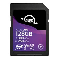 OWC Atlas Ultra SD 記憶卡 SDXC UHS-II V90, 128GB, 1個