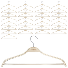 KAZT 優質實木防滑衣架, 30個, 原木色