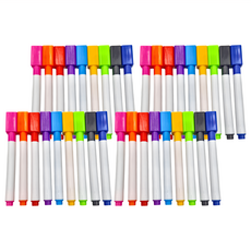 磁性白板筆, 粉紅色 + 橘色 + 紅色 + 紫色 + 淺藍色 + 綠色 + 黃色 + 黑色 + 藍色, 4組