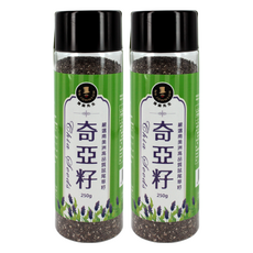 MR.JOHNSON 強森先生 奇亞籽 鼠尾草籽, 營養豐富 順暢保養 體內環保 保健首選 純素配方, 2瓶, 250g