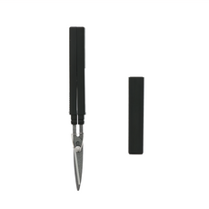 STICKYLE 塗氟攜帶型開箱拆信剪刀 筆型設計 好握舒適, 黑色, 1支