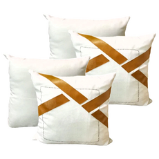 J&N 抱枕 45 x 45cm 諾亞拼接 2個 - 時尚居家裝飾 柔軟舒適 可水洗