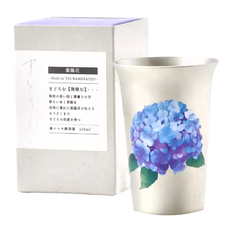 Three Snow 銅鍍錫變色酒杯, 繡球花, 鋼鍍錫, 150毫升, 1個