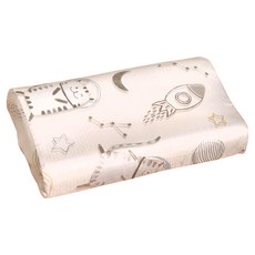 EmBrace 英柏絲 純天絲3D網布兒童工學記憶枕, 太空貓貓