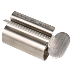 DULTON 不鏽鋼牙膏座 擠牙膏器, 1個, 不鏽鋼色