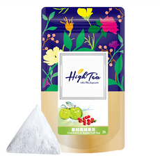 High Tea 伂橙 水果草本茶 蔓越莓蘋果茶 Set 20, 德國進口, 無加糖, 無咖啡因, 2g, 20包, 1袋
