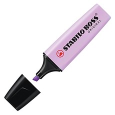 STABILO 波士馬卡龍色經典螢光筆(10支/盒) 學生辦公重點標記, 雲霧紫
