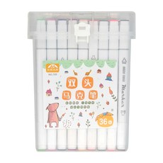 EDISH 雙頭馬克筆組 塑料+油墨, 36色, 2盒