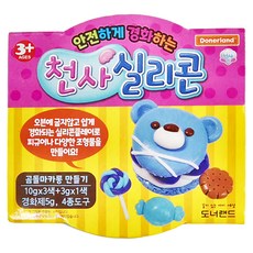 Donerland 迷您天使矽膠黏土, 小熊夾心餅乾, 1個, 10g