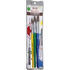 Macro Wave 馬可威 Colorful羊毛水彩筆套裝 AR1688, 8號 21 x 5mm 12號 26 x 7mm 16號 30 x 8mm, 1組