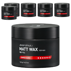 J'SOOP Style J 男士啞光髮蠟, 超級定型, 120g, 6罐